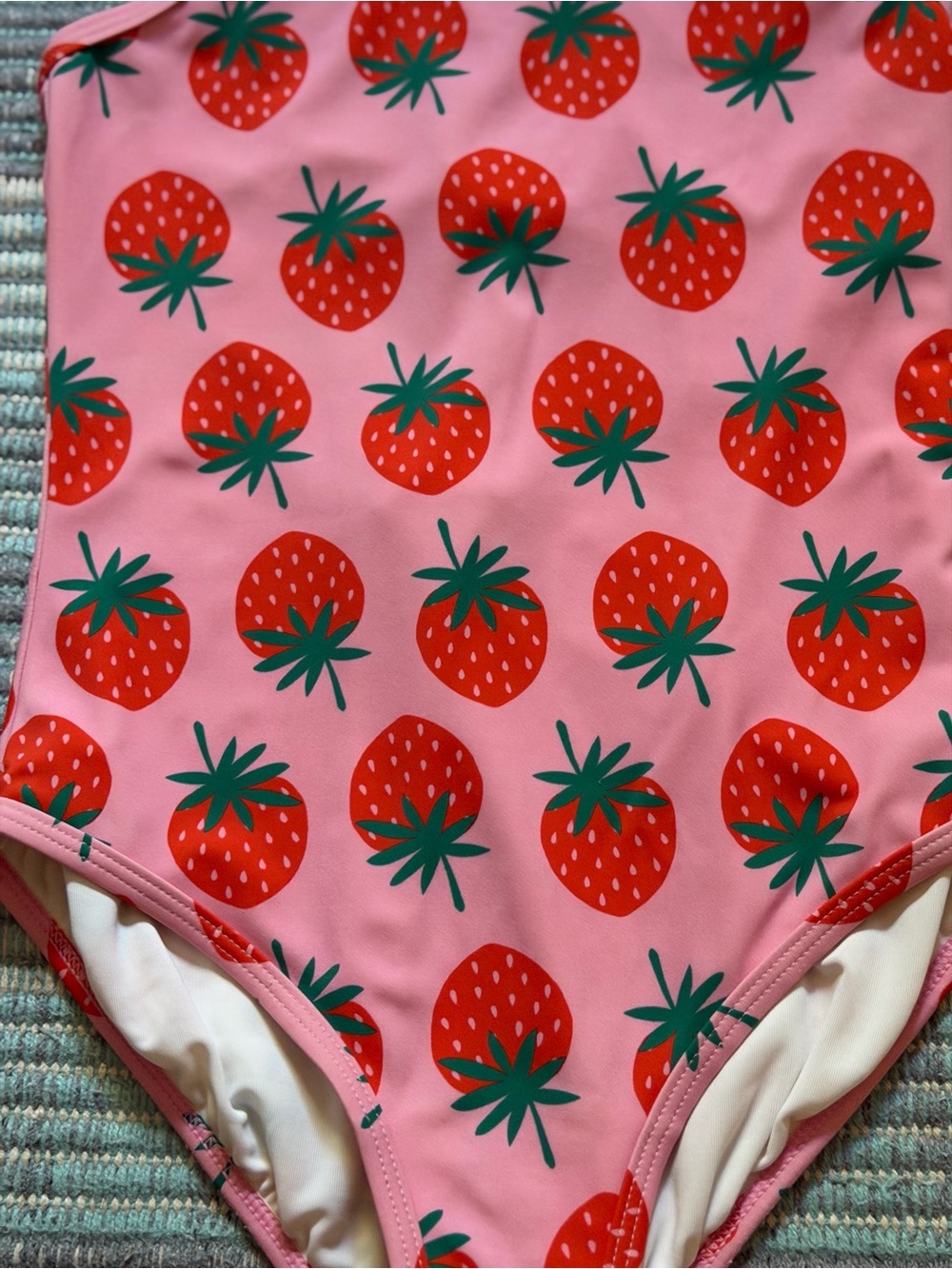 4/$25 Hanna Anderson One-Piece Strawberry Swimsuit Size 10 - Picture 11 of 16